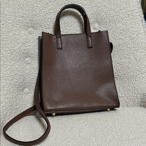 Handbags - Elegant Brown Leather Tote Bag by Persaman